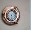 BR48759 - Brass Porthole Clock, 9"